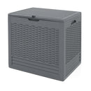 25 Gallon Outdoor Storage Box with Rattan Patterns by DirectDeals