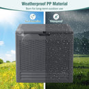 25 Gallon Outdoor Storage Box with Rattan Patterns by LJGDeals