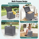 25 Gallon Outdoor Storage Box with Rattan Patterns by LJGDeals