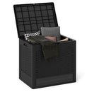 25 Gallon Outdoor Storage Box with Rattan Pattern by LJGDeals