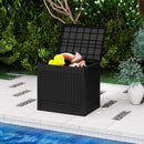 25 Gallon Outdoor Storage Box with Rattan Pattern by DirectDeals