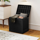 25 Gallon Outdoor Storage Box with Rattan Pattern by DirectDeals