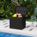 25 Gallon Outdoor Storage Box with Rattan Pattern by LJGDeals