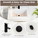 25 Inch Bathroom Vanity Sink Combo Cabinet with Doors and Open Shelf-Gray by LJGDeals