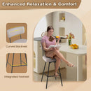 29 Inch Counter Height Upholstered Swivel Bar Stool Set of 2 by LJGDeals