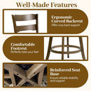 25 Inch Swivel Counter Barstools with Backrest & Upholstered Seat by LJGDeals
