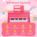 25 Keys Kids Piano Keyboard with Adjustable Speed and Teaching Mode