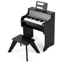 25 Keys Kids Piano Keyboard with Stool Mini Digital Piano Wooden Toy with Adjustable Speed and Volume by LJGDeals