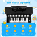 25 Keys Kids Piano Keyboard with Stool Mini Digital Piano Wooden Toy with Adjustable Speed and Volume by LJGDeals