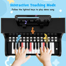 25 Keys Kids Piano Keyboard with Stool Mini Digital Piano Wooden Toy with Adjustable Speed and Volume by LJGDeals
