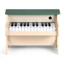 25 Keys Kids Piano Keyboard Wooden Digital Piano Toy with Removable Music Stand-Green by LJGDeals