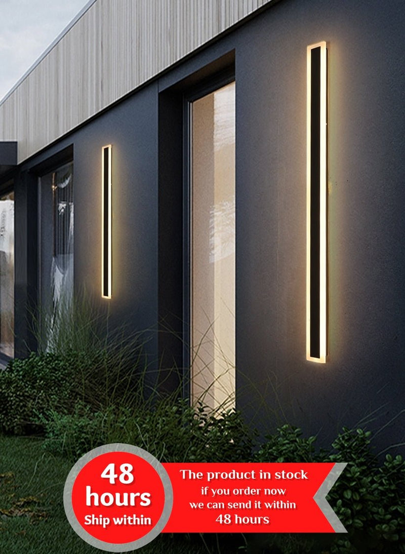 MIRODEMI® Black/White/Gold Outdoor Waterproof Tall Aluminum LED Wall lamp For Garden