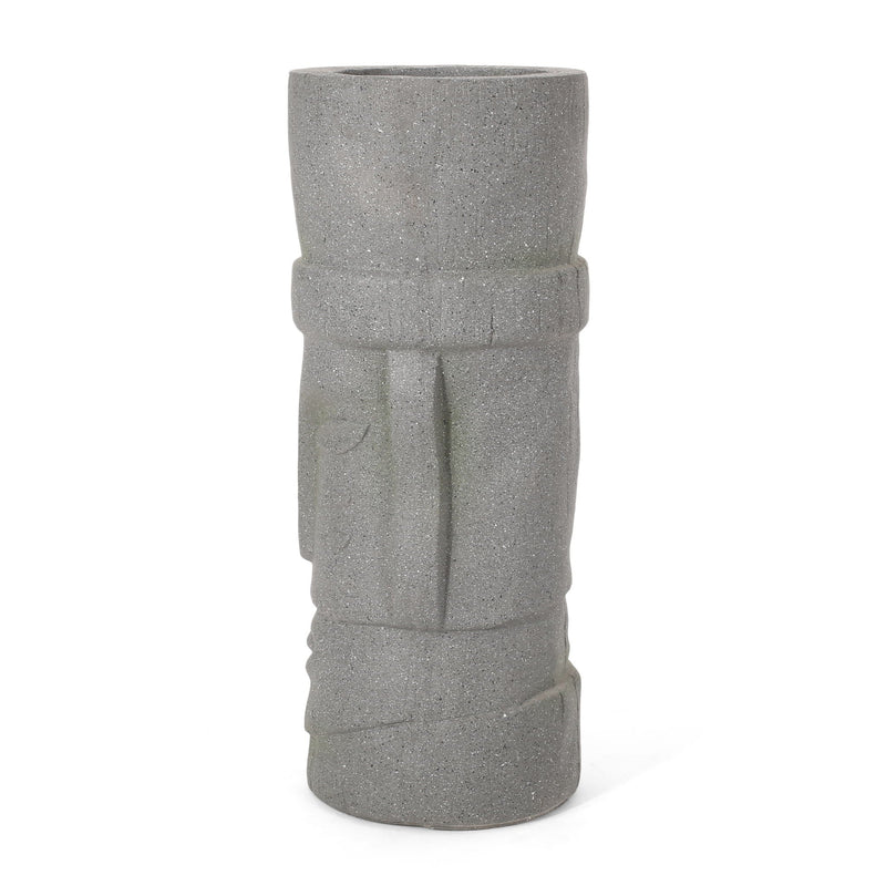 Classic Flower Planter With Magnesium Oxide Material - Stone Gray, photo 5 of 13