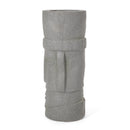 Classic Flower Planter With Magnesium Oxide Material - Stone Gray by HouseOfZazla