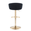 Claire - Contemporary / Glam Adjustable Bar Stool (Set of 2)