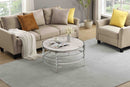 Elegant Round Table With Sintered Stone Top & Sturdy Metal Frame by Unique Piece Furniture