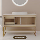 36" Modern Bathroom Vanity with Ceramic Vessel Sink