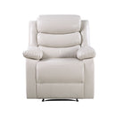 Eilbra - Synthetic Leather Power Motion Recliner - Beige by HouseOfZazla