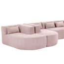 Upholstered Sofa Free Combined Sofa Couch With 2 Chaise Lounge And Five Back Pillows For Living Room by HouseOfZazla
