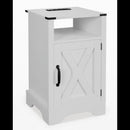 Farmhouse Nightstand, Charging Station & Storage by HouseOfZazla