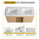 48" Freestanding Bathroom Vanity With Resin Double Sink