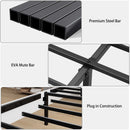 King Wood Platform Bed Frame with Headboard and Storage by HouseOfZazla