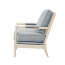 Arm Chair With Open Back Spindle Design, Padded Armrests by Unique Piece Furniture