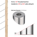 Yescom 30x 1/4" Angled Beveled Washers 30 Degree 316 Stainless Steel