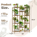 Multiple Plants Pots Wood Flower Stand