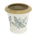 7.1x7.1x6.7' Ceramic Planter with Floral Pattern, Set of 2 by HouseOfZazla