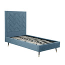 Crosby - Bed With Upholstered Headboard And Slats by HouseOfZazla