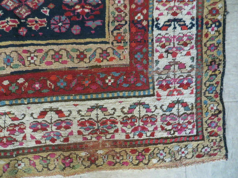 4' X11' Antique Handmade Turkish Anatolian Wool Corridor Kalegy Runner Rug