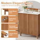 Traditional Bathroom Vanity With Ceramic Sink by HouseOfZazla