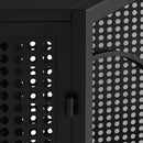 47.24"Spacious Dog Cage with Tempered Glass, for Corner of Living Room, Hallway, Study and Other Spaces, Black