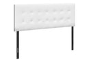Queen Size Headboard Only Upholstered Leather Look - White by HouseOfZazla