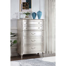 Katerina - 5 Drawer Chest With Hidden Drawer - Oak by HouseOfZazla