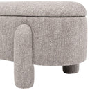 Hugo - Oval Fully Upholstered Storage Bench by HouseOfZazla