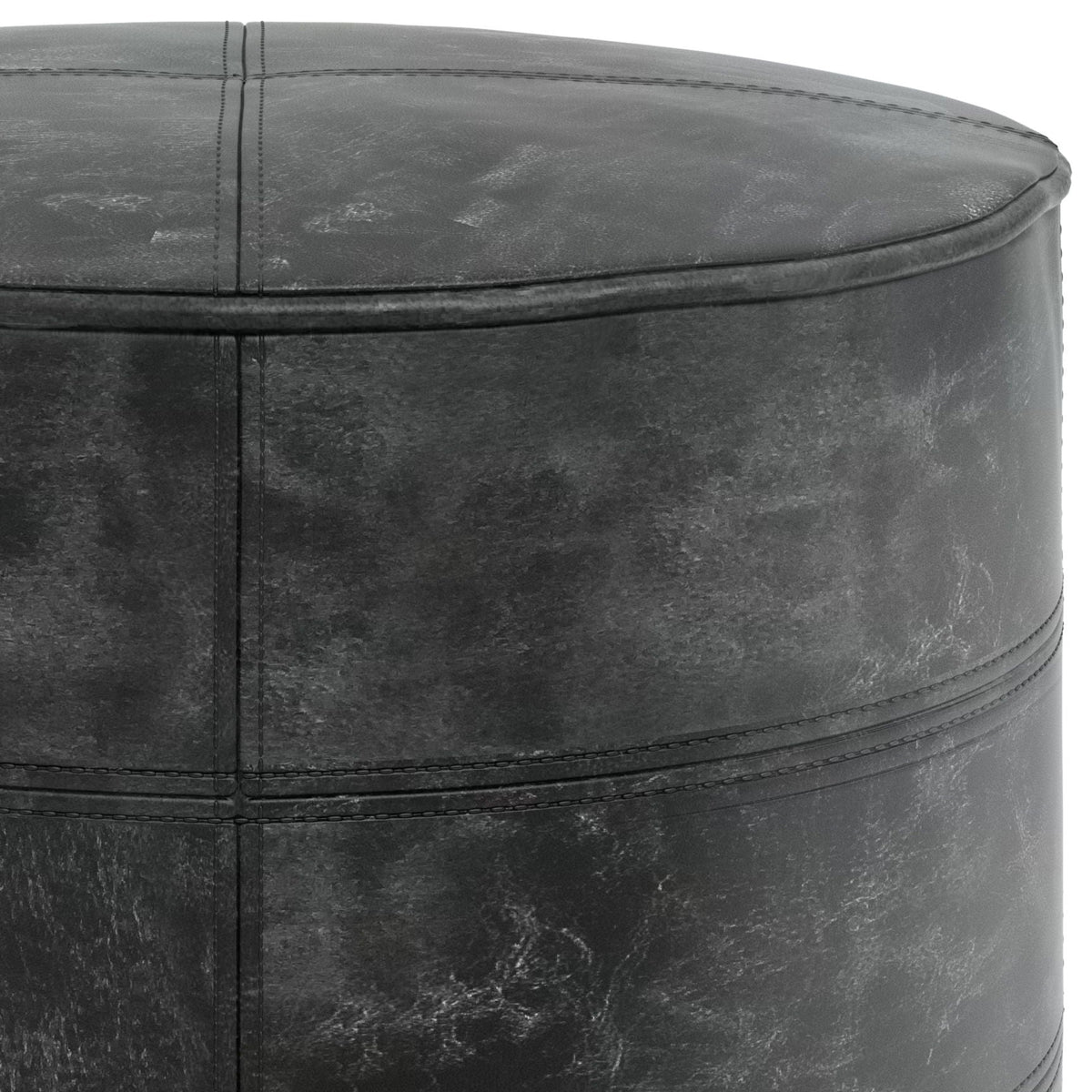 Connor - Handcrafted Round Pouf, photo 7 of 24