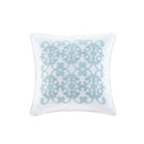 4 Piece Reversible Ruffle Quilt Set with Throw Pillow White King/Cal King