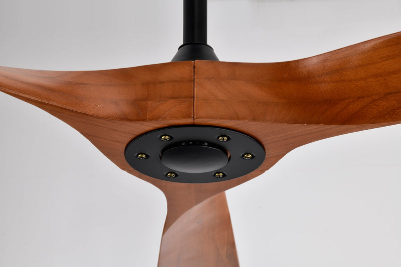 52" Ceiling Fan with Remote Control No Lights,Modern Reversible DC Motor Indoor 3 Blades Ceiling Fans for Patio Bedroom Living Room