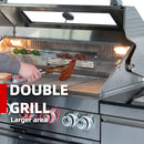 Gas Grill Four Burners Stainless Steel Outdoor Kitchen Island by HouseOfZazla