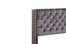 Upholstered Nailhead Trim Chic Bed by Unique Piece Furniture