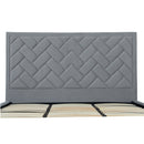Crosby - Bed With Upholstered Headboard And Slats by HouseOfZazla