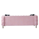 Chesterfield - Modern Tufted Living Room Sofa, 84.25''W Couch by Unique Piece Furniture