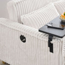 Pull Out Sofa With Movable Tabletop And USB Ports