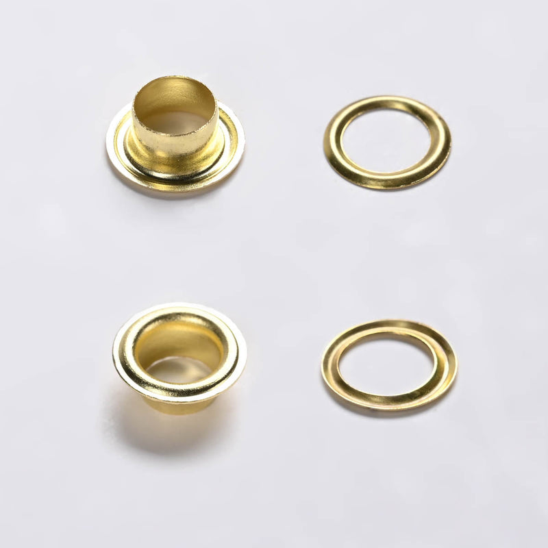 Yescom Copper Brass Grommet & Washer Eyelets(1/2", 3/8", 7/32" Options)