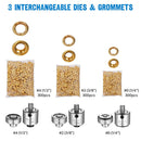 Yescom Grommet Machine with Rolling Base #0 #2 #4 900ct. Grommets