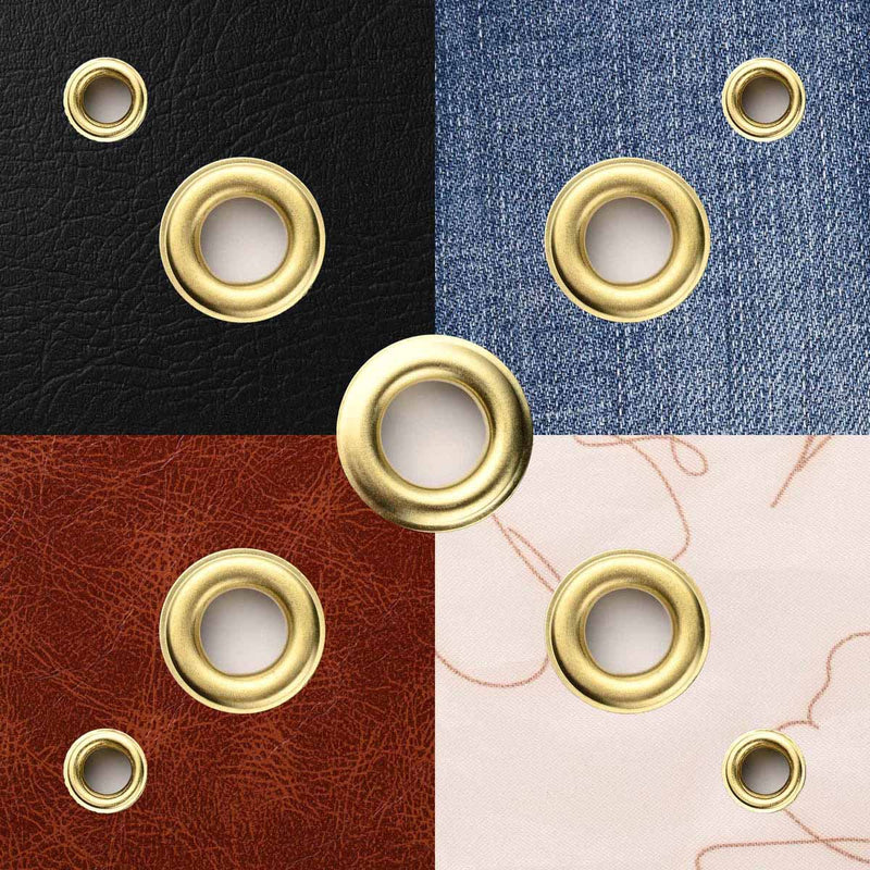 Yescom Eyelet Grommet Press with Dies, Copper Grommet & Washer