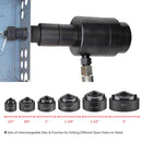 Yescom 10 Ton Hydraulic Punch Press w/ 6 Piece Tool Kit Red