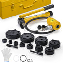 Yescom 15 Ton Hydraulic Punch Press w/ 10 Piece Tool Kit